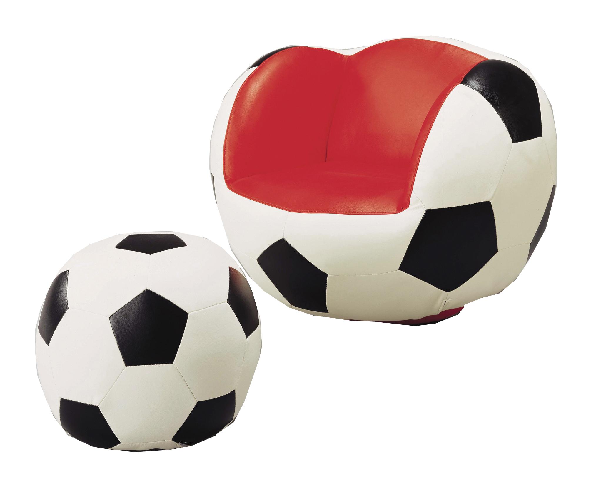 Crown Mark Kids Sport Chairs 7004 Soccer Swivel Chair & Ottoman Dunk